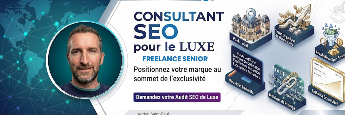 consultant SEO luxe en freelance