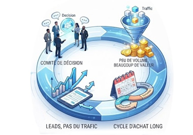 4 caractéristiques SEO propres aux sites B2B